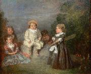 Jean antoine Watteau Happy Age. Golden Age Germany oil painting artist